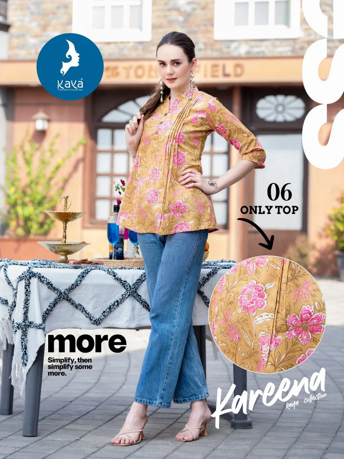 Kareena By Kaya Cotton Printed Ladies Top Wholesale Shop In Surat